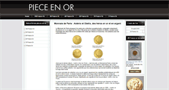 Desktop Screenshot of piece-en-or.com